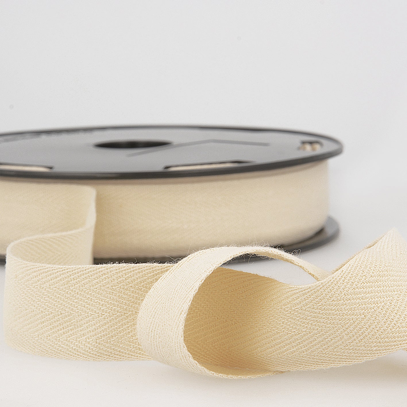 Ivory Cotton Twill Ribbon