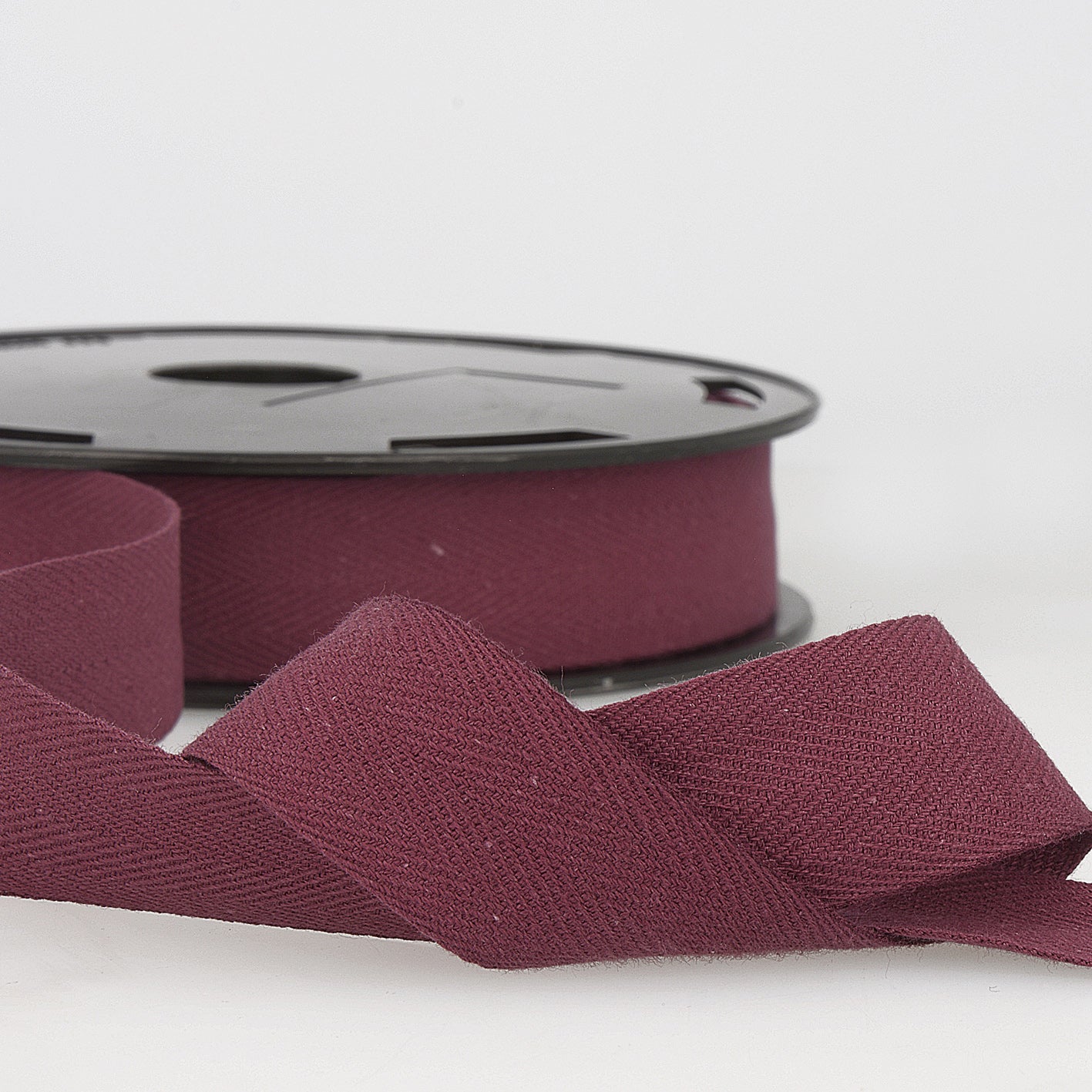 Plum Cotton Twill Ribbon