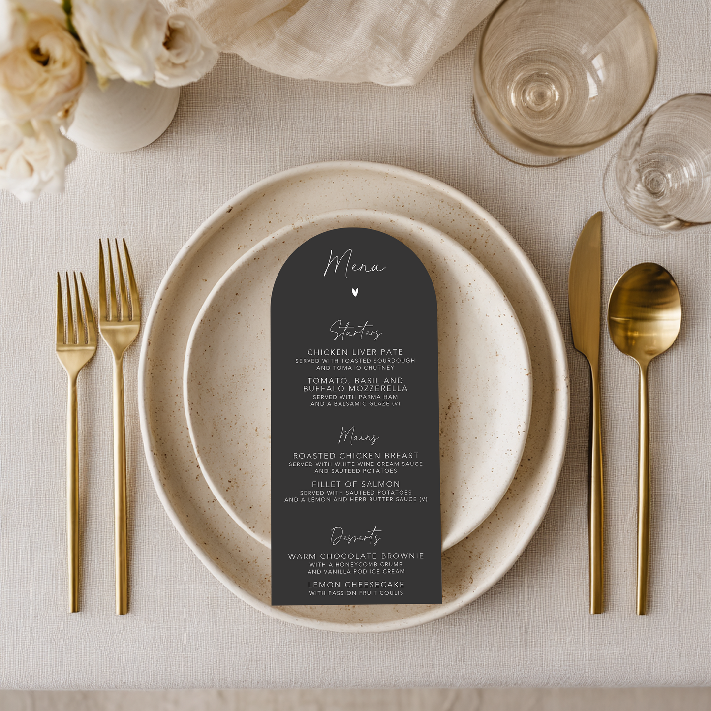 Millie - Table Menus