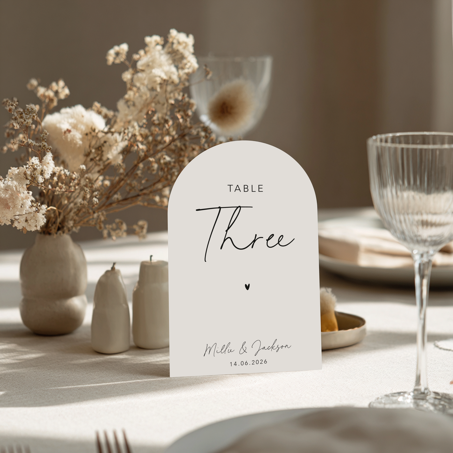 Millie - Table Numbers