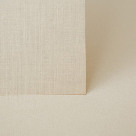 Almond Linen Texture Card