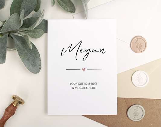 Custom Greeting Card