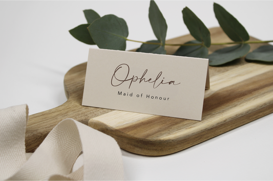 The Ophelia Collection - Tent Fold Place Settings