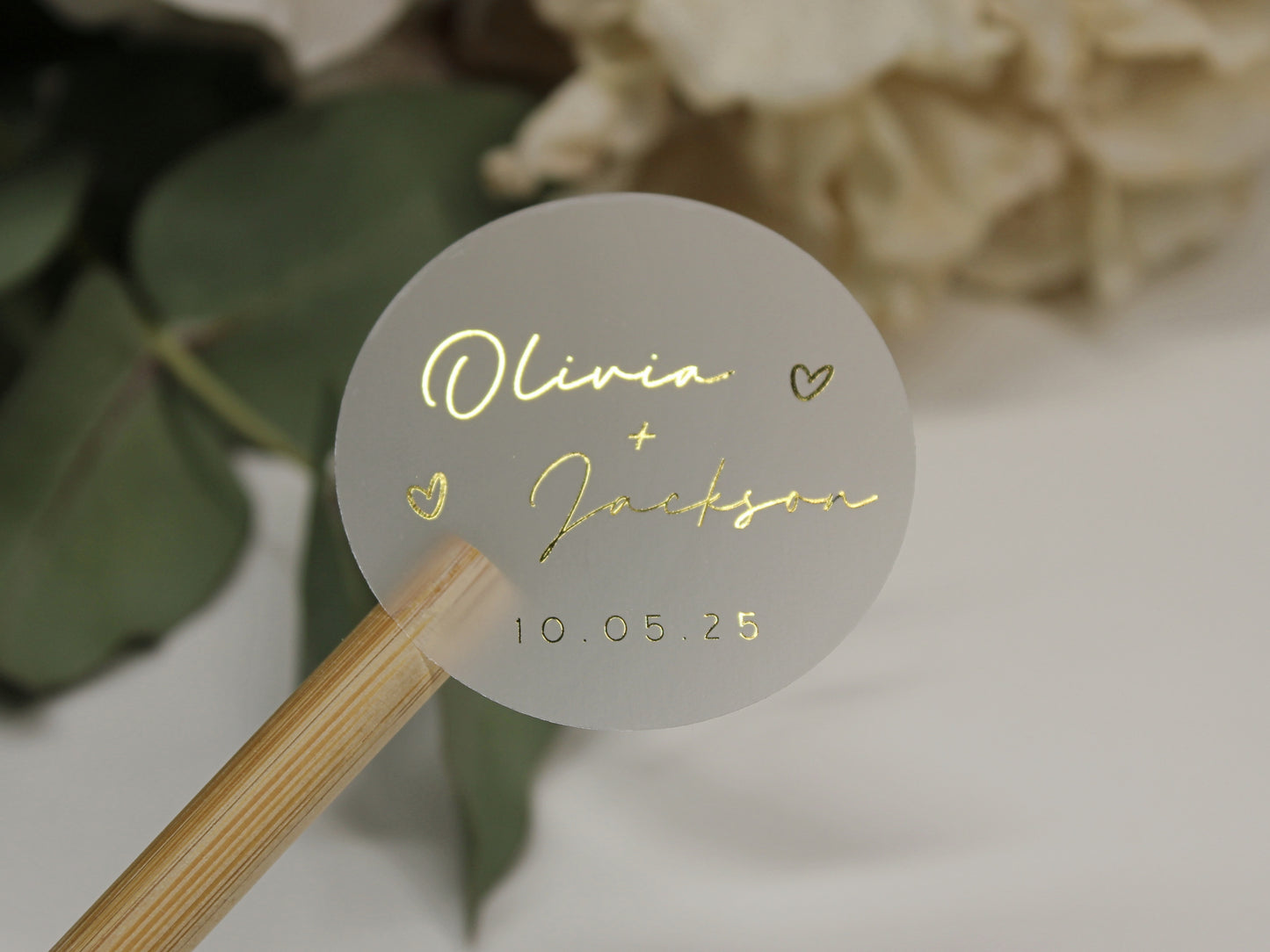 Clear Frosted Custom Stickers