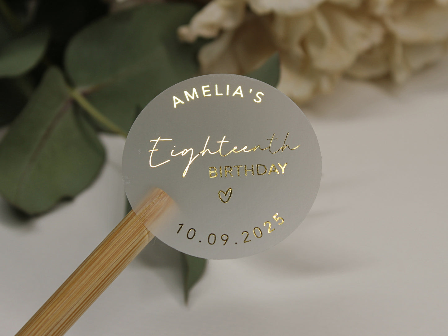 Clear Frosted Custom Stickers