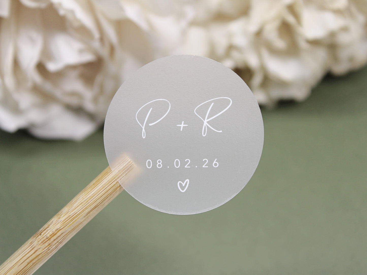 Clear Frosted Custom Stickers