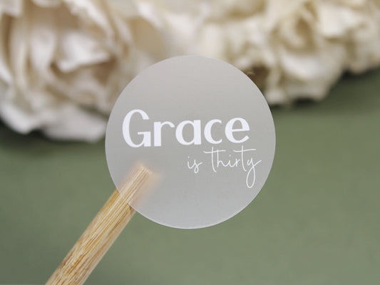 Clear Frosted Custom Stickers