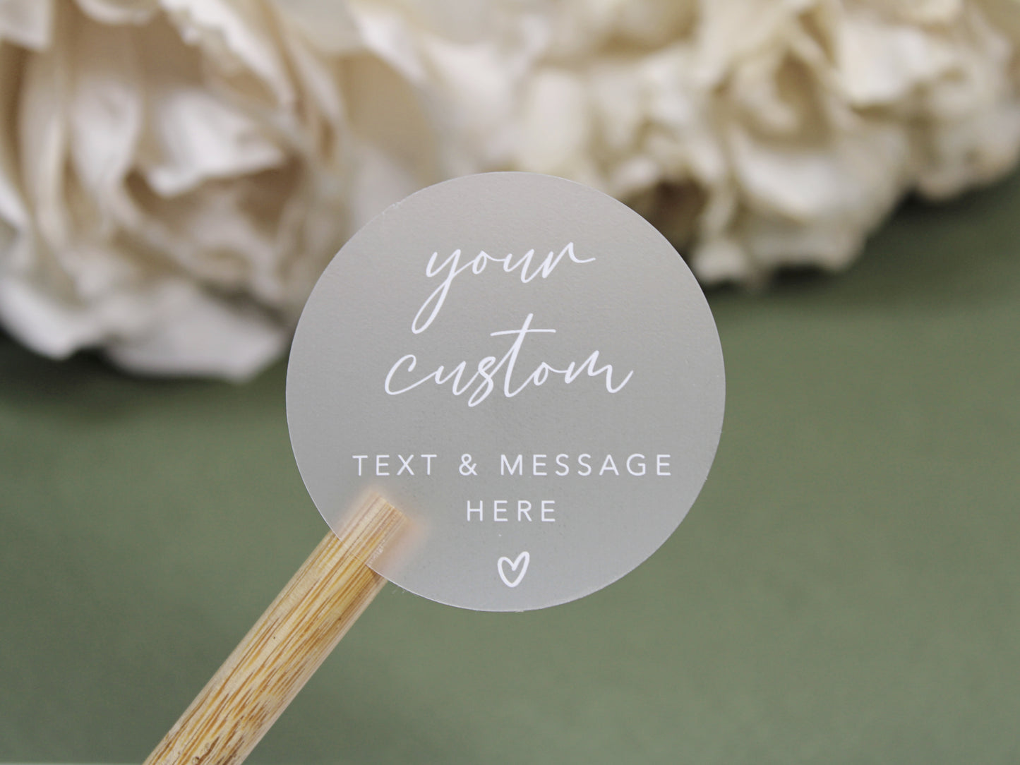 Clear Frosted Custom Stickers