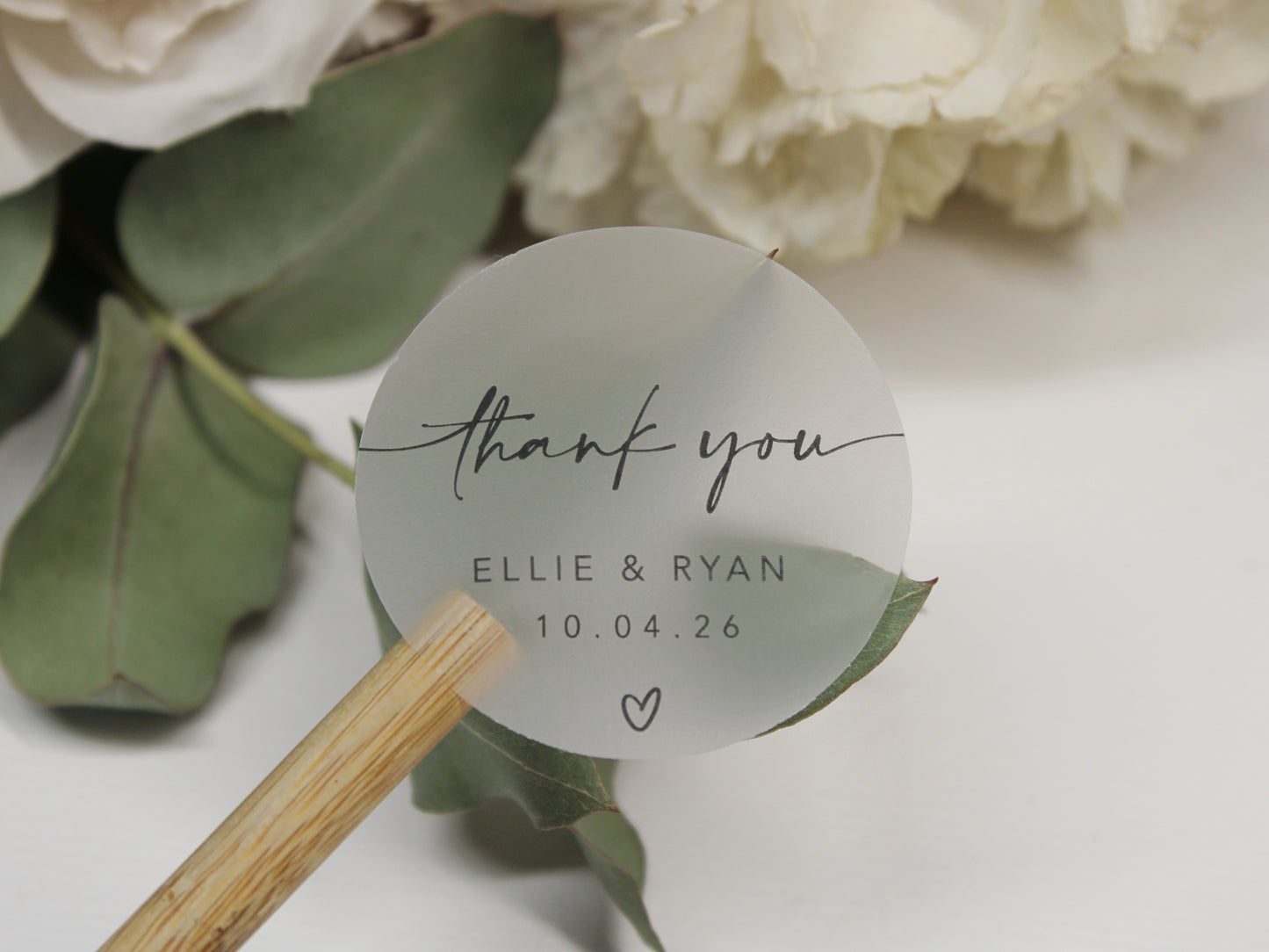Clear Frosted Custom Stickers