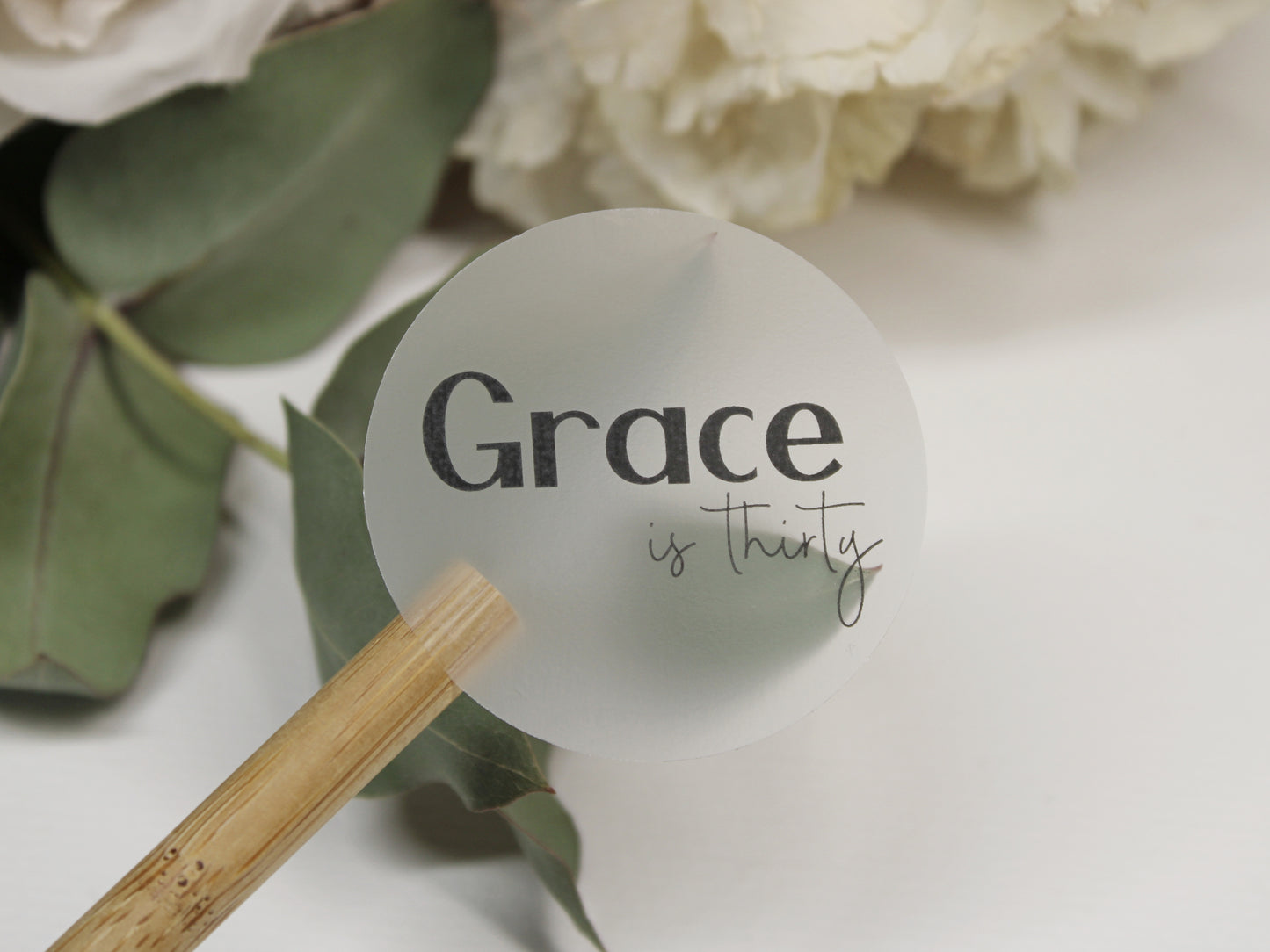Clear Frosted Custom Stickers