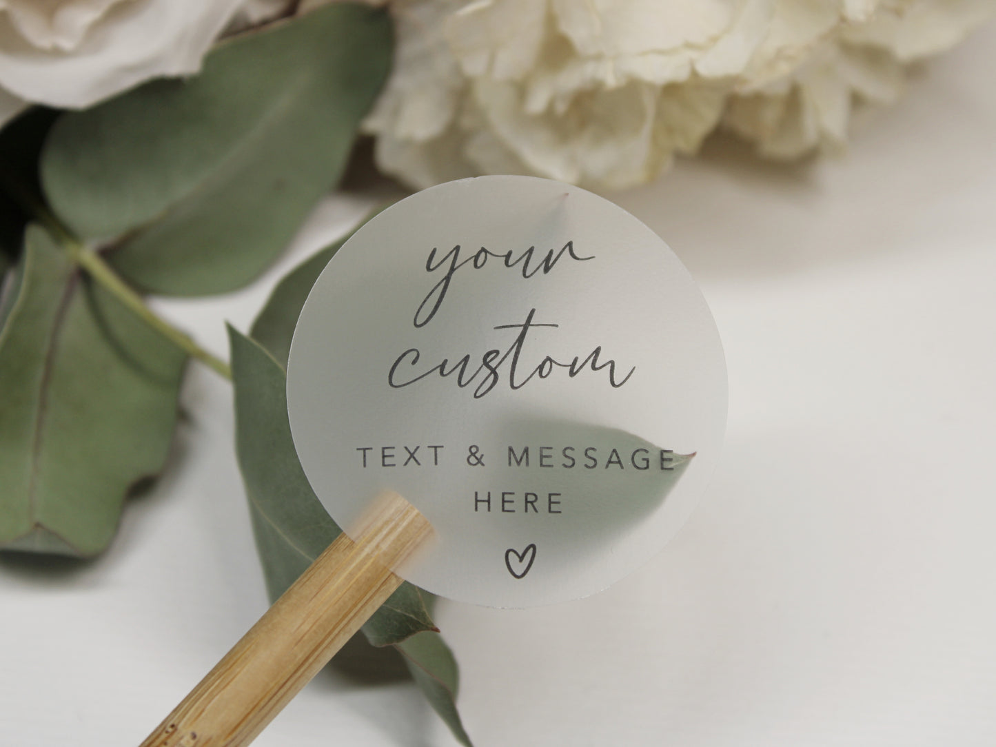 Clear Frosted Custom Stickers