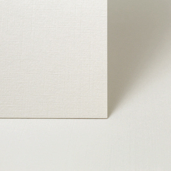 Natural White Linen Texture Card