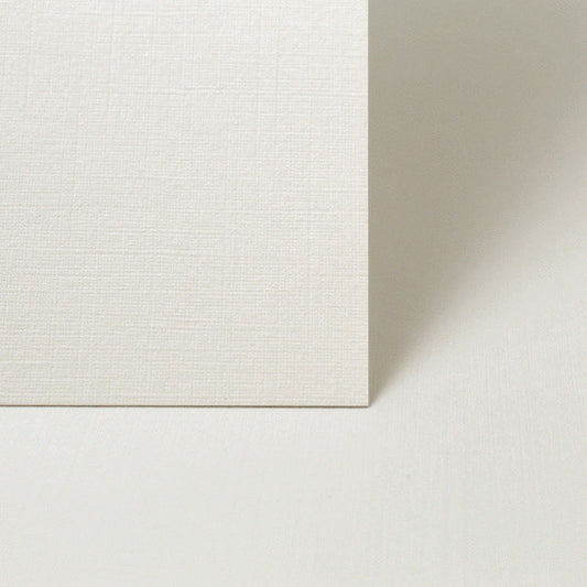 Natural White Linen Texture Card