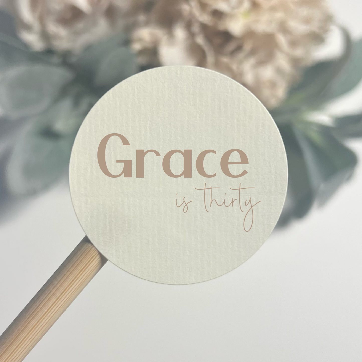 Cream Custom Stickers