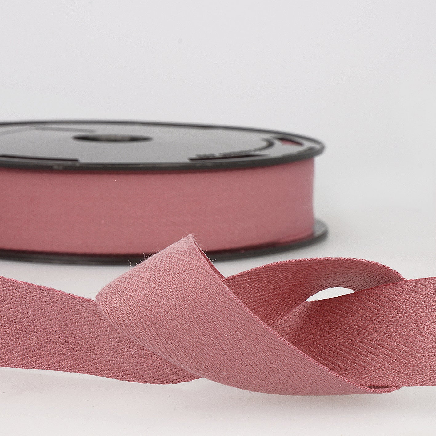 Antique Pink Cotton Twill Ribbon