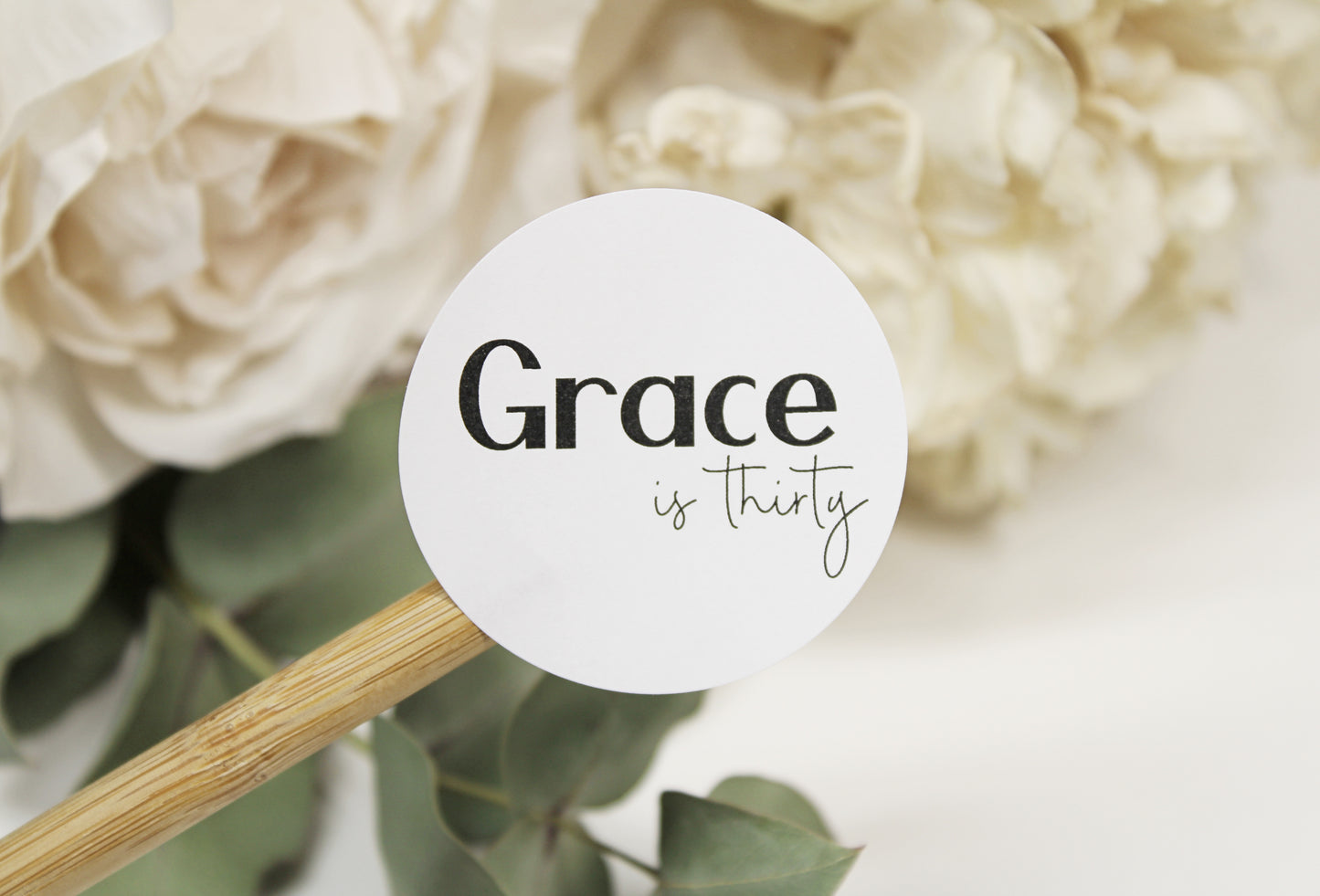 White Custom Stickers