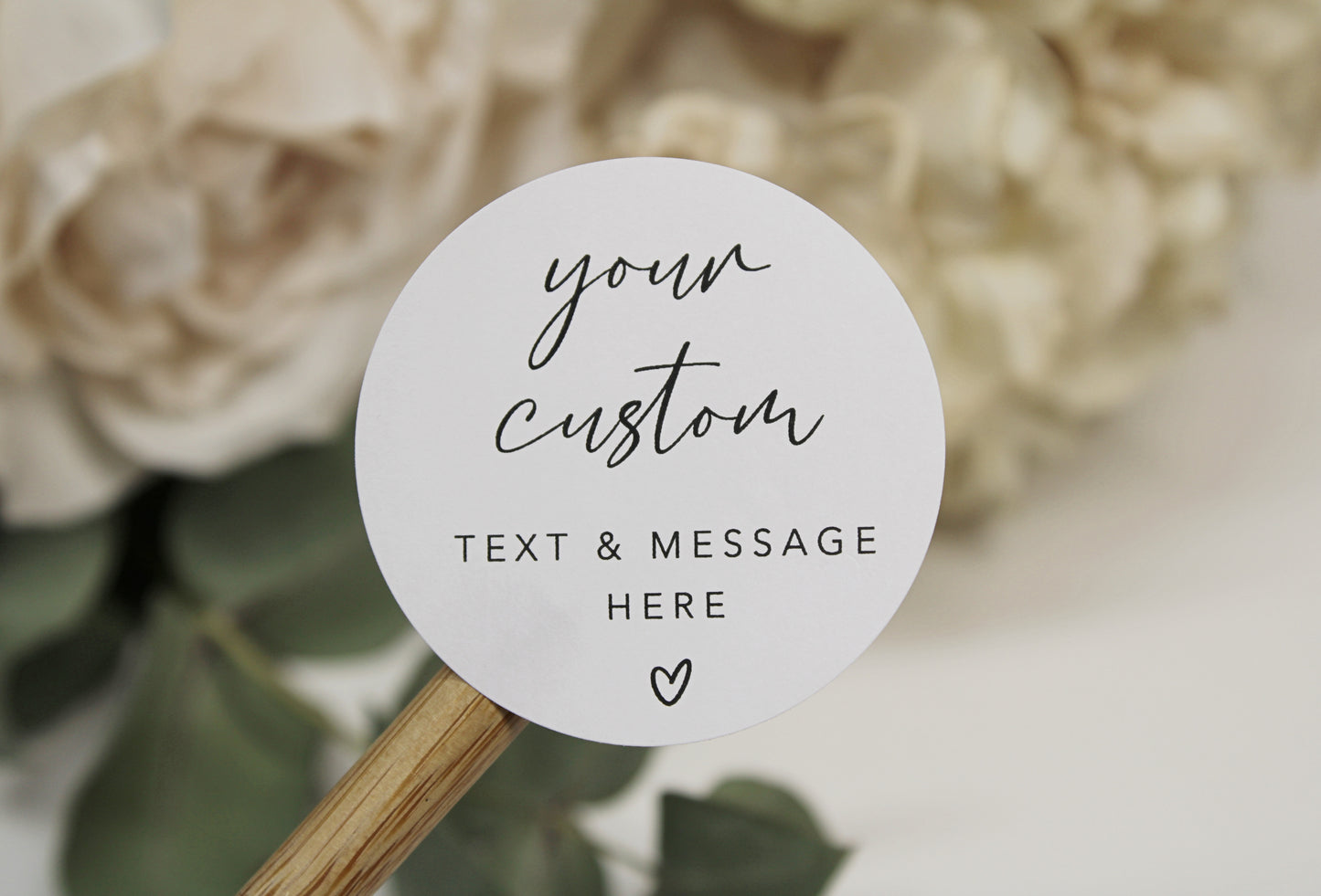 White Custom Stickers