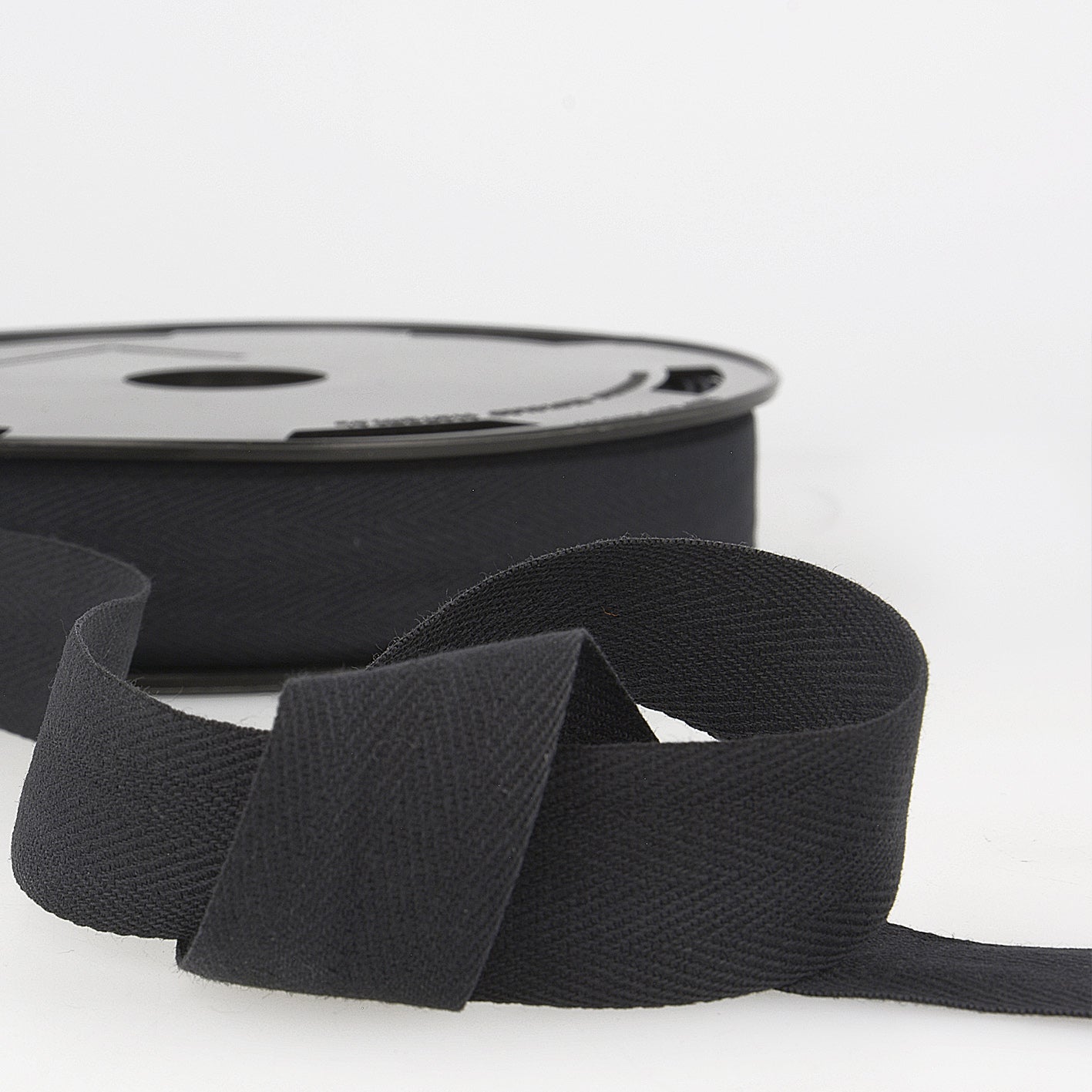 Black Cotton Twill Ribbon