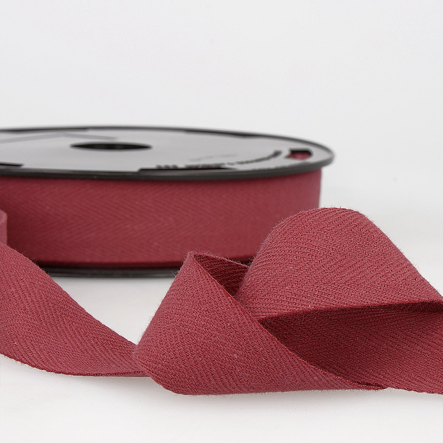 Burgundy Cotton Twill Ribbon