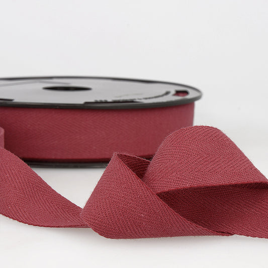 Burgundy Cotton Twill Ribbon