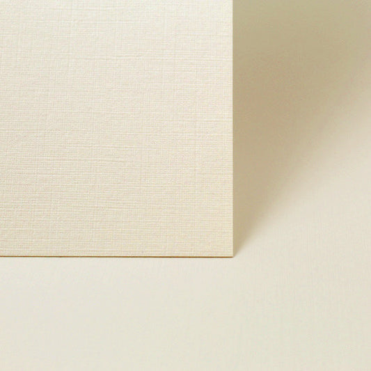 Ivory Linen Texture Card