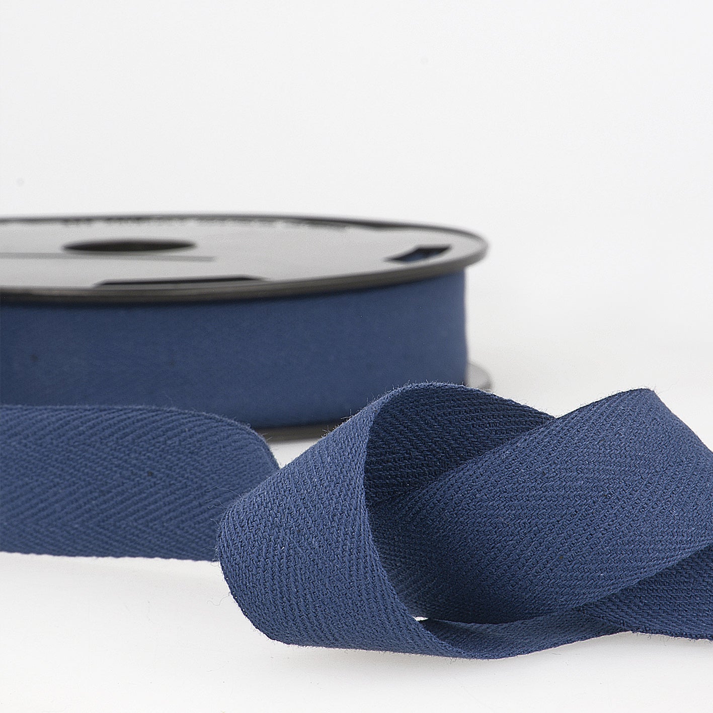 Navy Blue Cotton Twill Ribbon