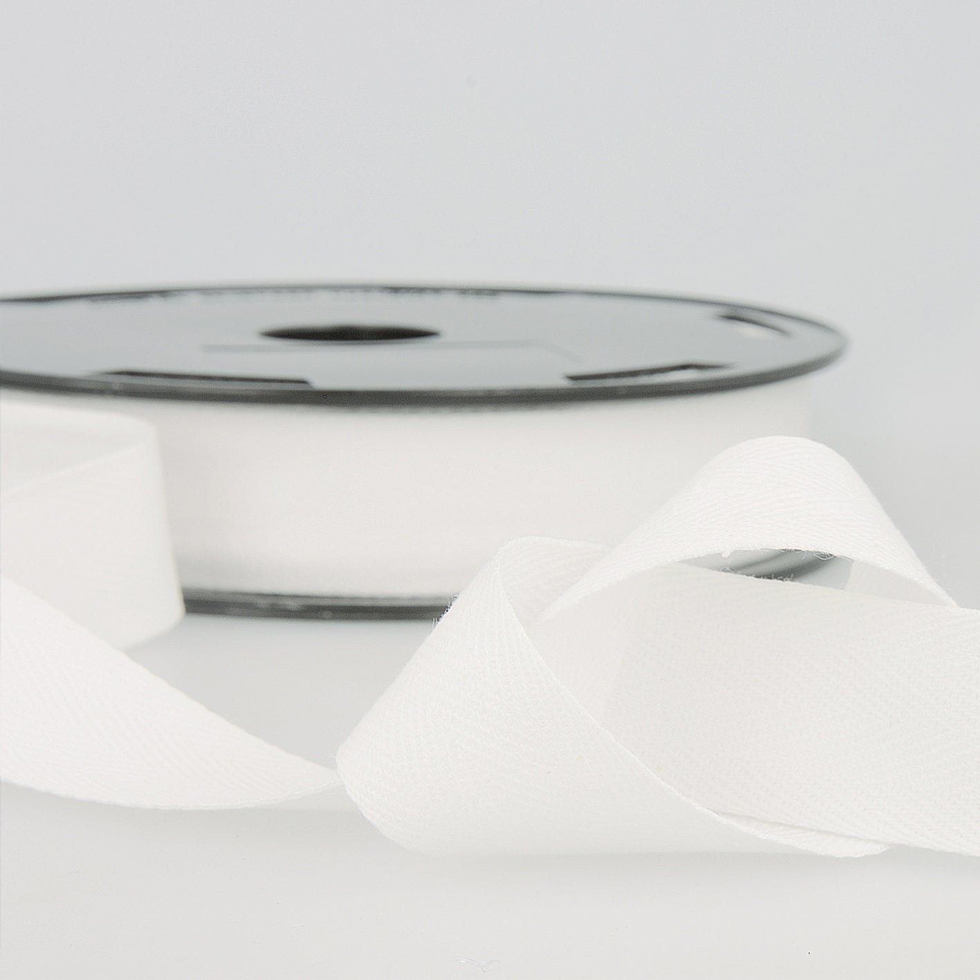 White Cotton Twill Ribbon